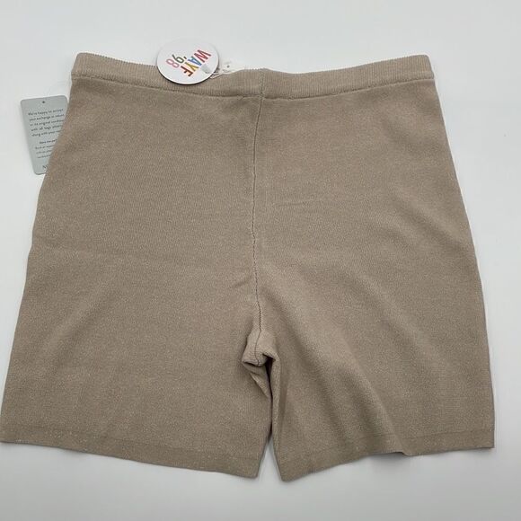 NWTS WAYF’98 knit bike shorts in Sahara sand - Picture 2 of 10